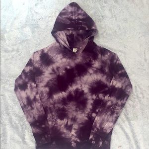 Women’s purple tie-dye hoodie